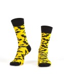 Yellow men\'s socks with bats SM09 - Online store - Boutique